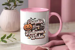 Pumpkin kisses & Halloween wishes Sublimation PNG Design Product Image 3
