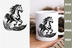 Horse papercut Design| Laser cut, Cricut, Silhouette Product Image 3