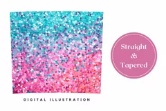Confetty Tumbler Sublimation, Ombre Tumbler Wrap Design Product Image 3