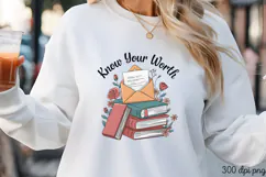Know Your Worth PNG, Stay positive sublimation PNG Product Image 3