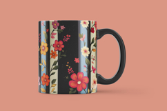 Dark Floral Pattern Digital Paper Product Image 3