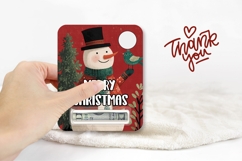 Cartoon Snowman Money Card Template, Christmas Gift Card Product Image 3