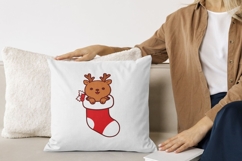 Cute Animal Christmas SVG Bundle Kawaii Winter Animals Clipa Product Image 4