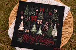 Merry Christmas PNG, Christmas Tree Sublimation, Coquette Product Image 3
