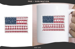 USA flag patchwork png design for T-shirts Product Image 3