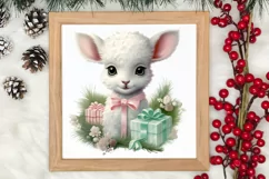 Christmas Baby Animals Clipart, Christmas Animal Safari Product Image 3