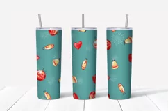 Winter cute Girl Skinny tumbler wrap design Product Image 2