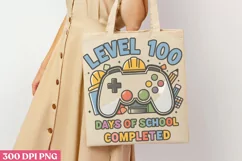 Level 100 days of school completed PNG, 100 Days Of School Product Image 1