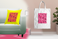 Bold Pink Floral Pattern Embroidery Design Product Image 3