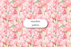 Sweet Pea Floral - Seamless Pattern Pea Flowers Product Image 1