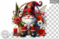 Christmas Gnome Sublimation - Clipart PNG Design Product Image 1