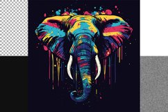Colorful Abstract Elephant Design Product Image 5