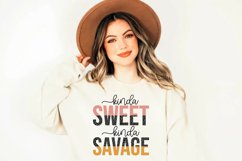 Kind A Sweet Kind A Savage, Sarcastic Sublimation PNG Product Image 1