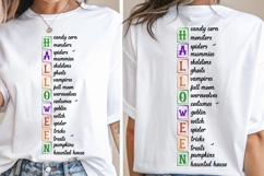 Halloween List SVG, Halloween Modern Farmhouse Sign SVG PNG Product Image 1