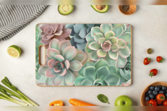 Pastel Succulent Cutting Boards sublimation Designs Product Image 3