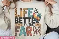 Life Is Better On The Farm PNG, Beauty Farm Sublimation PNG Product Image 3