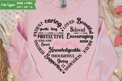 Mimi Heart Shape SVG | Mother&#039;s Day Heart SVG PNG Product Image 3