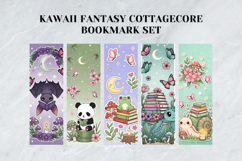 Kawaii Fantasy Cottagecore Bookmark Set,Magical Mushroom Art Product Image 3