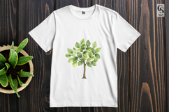 Watercolor Green Tree Clipart Sublimation PNG Product Image 3