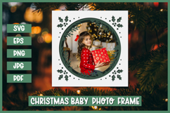 Christmas Layered paper cut frame,card SVG,Baby photo frame Product Image 1