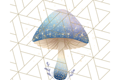 Dreamy Patterned Mushroom Clipart PNG, Forest Elements Png Product Image 3