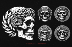 10 Bundle Dark Art Roman Skull Statue Greek Spartan Warrior Product Image 5