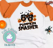 Halloween Pumpkin truck svg, Pumpkin Smasher Monster Truck Product Image 2