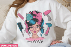 Hair Styled Life PNG, Hair Stylist Sublimation PNG Product Image 3
