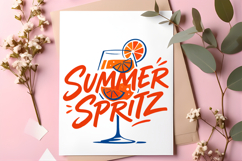 Summer Spritz Cocktail Orange Drink Cute Summer Vacation Product Image 6