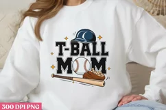 T-Ball Mom PNG, Baseball Mama Sublimation PNG Product Image 3