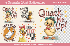 Sarcastic Duck Sublimation PNG Product Image 1