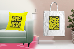 Bold Yellow Floral Abstract Embroidery Design Product Image 3