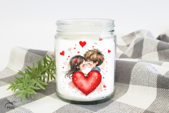 Valentine's day digital paper, background clipart Product Image 3