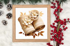 Cozy Boho Christmas Sublimation Clipart, Christmas PNG Product Image 3