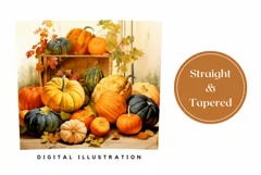 Pumpkins Tumbler Sublimation Design, Farmhouse Sublimation Product Image 3