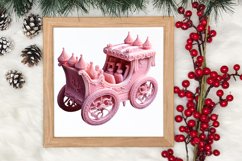 Pink Christmas Crochet Clipart, Christmas PNG Product Image 3