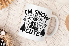 I'm Snow Cute Svg, Funny Snowman Svg, Cute Snowman Svg. Product Image 4