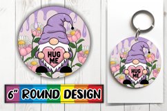 Unique Circle Keychain Magic PNG, Valentines Product Image 1