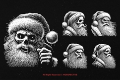 10 Bundle Dark Art Santa Claus Scary Horror Christmas Product Image 5