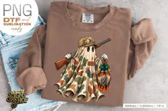 Halloween Ghost Duck PNG, Hunting DTF Design Product Image 5