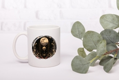 Celestial Moon Illustration PNG, Night Illustration Product Image 3