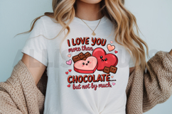 Cute Valentines Day Cartoon Hearts Chocolate Lover Digital Product Image 3