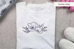 Hand Drawn Poppy Floral Arrangement SVG Product Image 3