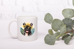 Cartoon French Bulldog Dog Illustration, French Bulldog PNG Product Image 3