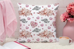 Valentines Flowers Seamless Pattern Product Image 3