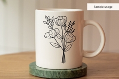 August Birth Flower Bouquet SVG - Poppies Product Image 3