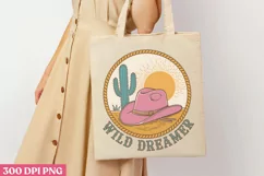 Wild Dreamer PNG, Pink Western Sublimation PNG Product Image 1