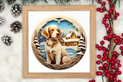 3D Christmas Dog Ornament, 3D Christmas Dog Ornaments Product Image 3