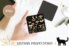 Butterfly Magnet, Mushrooms Magnet Design, Moth Magnet Product Image 1