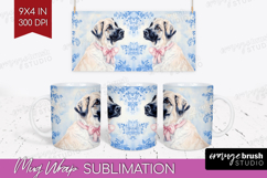 Anatolian Shepherd Dog Mug Wrap Floral Dog Mug PNG Product Image 1